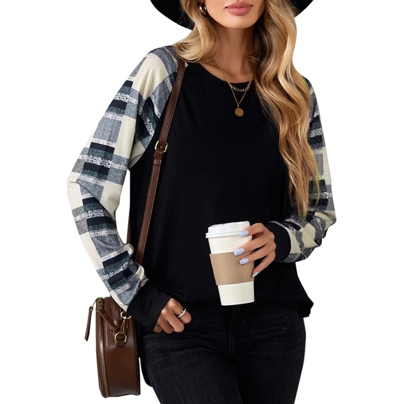 Lightweight Color Block Long Sleeved Tunic Shirt | Size: Large - Picture 1 of 3